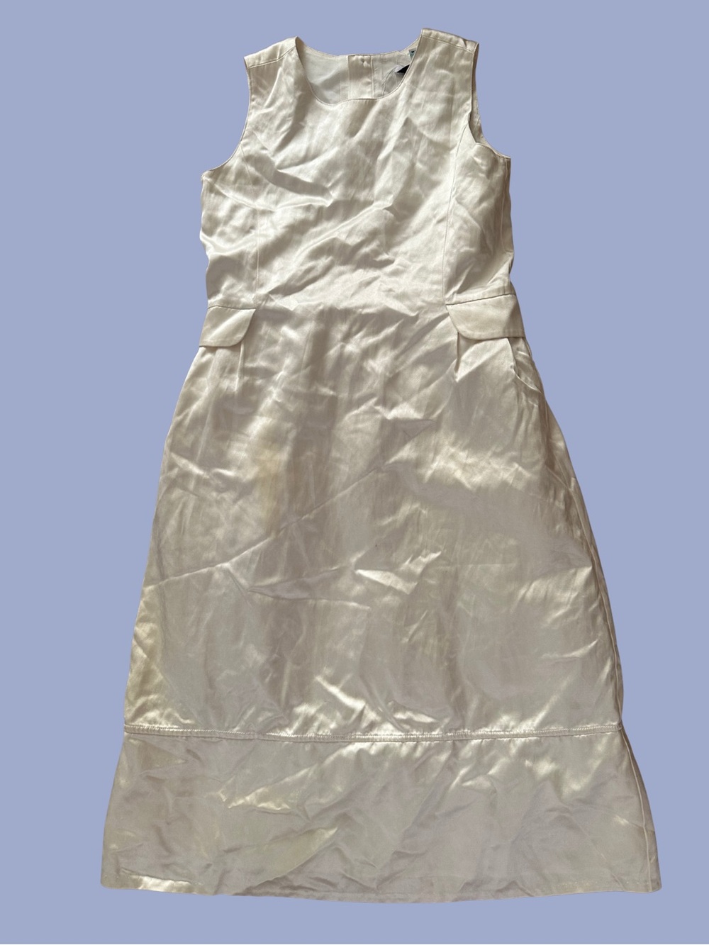 BROOKS BROTHERS Ivory Silk Sleeveless Dress $149 SIZE 12 (GIRL'S) Holiday Winter